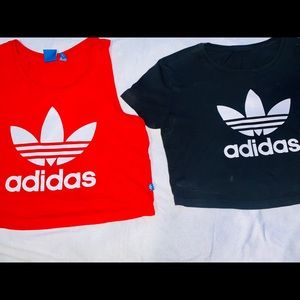 Adidas tee and tank set